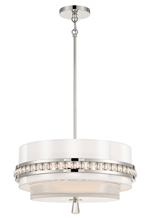 Metropolitan N7383-613 Three Light Convertible Semi Flush / Pendant, Polished Nickel
