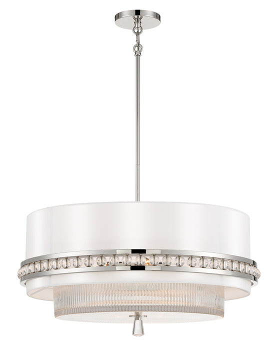 Metropolitan N7384-613 Four Light Pendant, Polished Nickel
