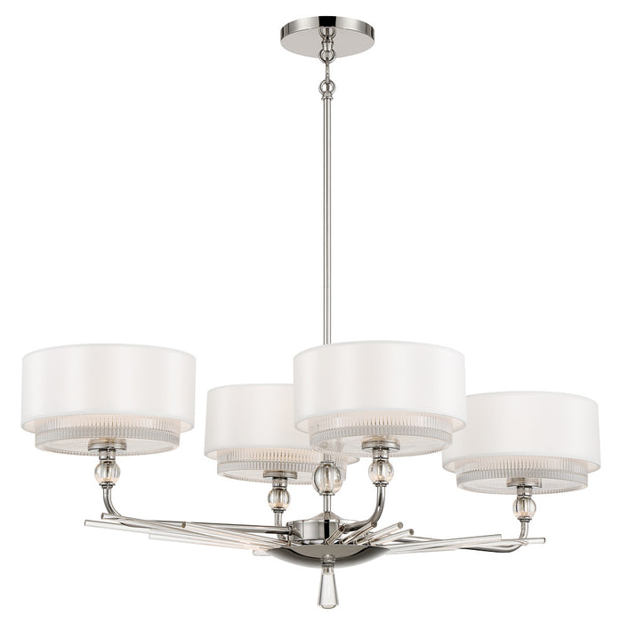 Metropolitan N7385-613 Four Light Island Pendant, Polished Nickel
