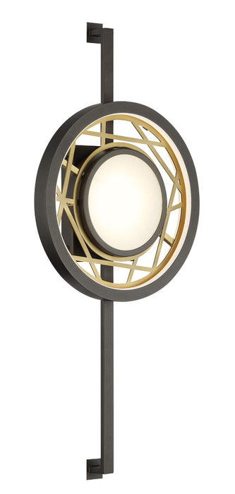 Metropolitan N7521-716-L LED Wall Sconce, Smoked Iron And Soft Brass