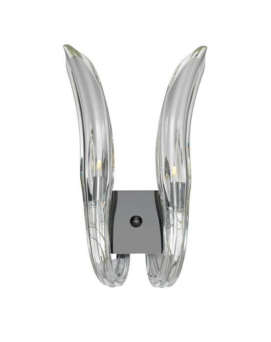 Metropolitan N9302 Two Light Wall Sconce, Polished Nickel