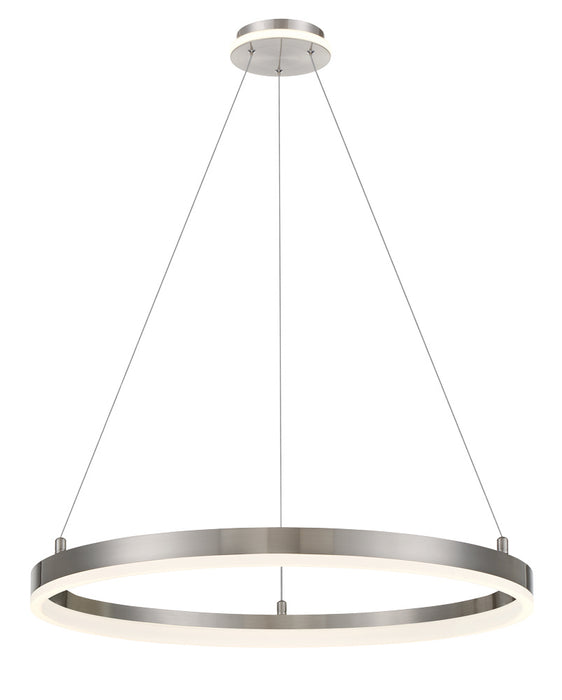 George Kovacs P1912-084-L LED Pendant, Brushed Nickel