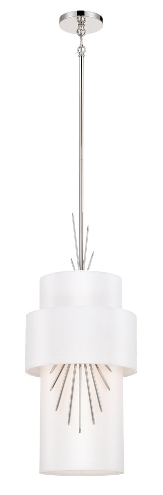 George Kovacs P5392-613 One Light Mini Pendant, Polished Nickel