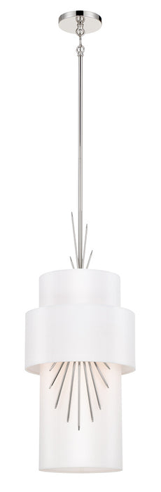 George Kovacs P5392-613 One Light Mini Pendant, Polished Nickel