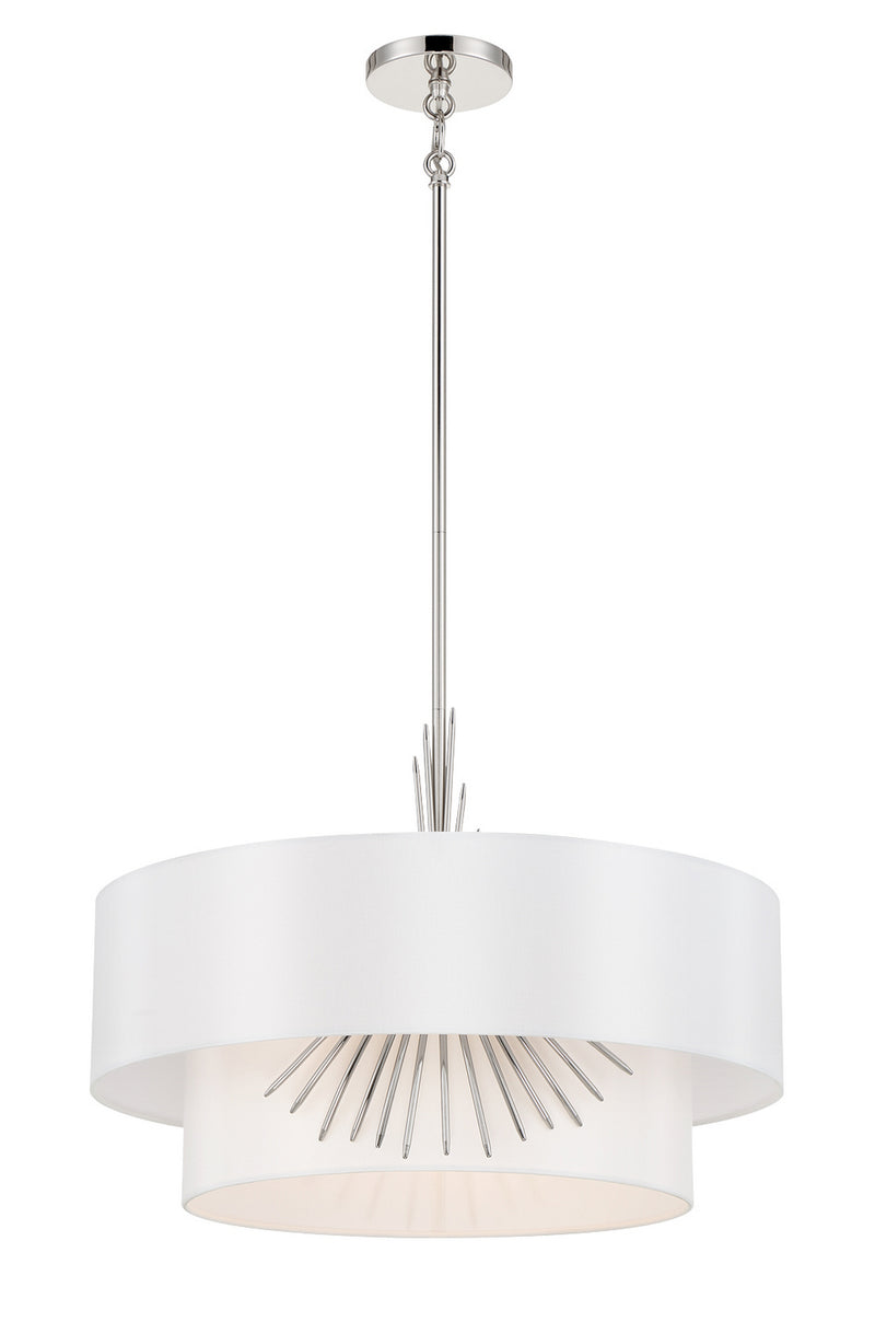 George Kovacs P5393-613 Three Light Pendant, Polished Nickel