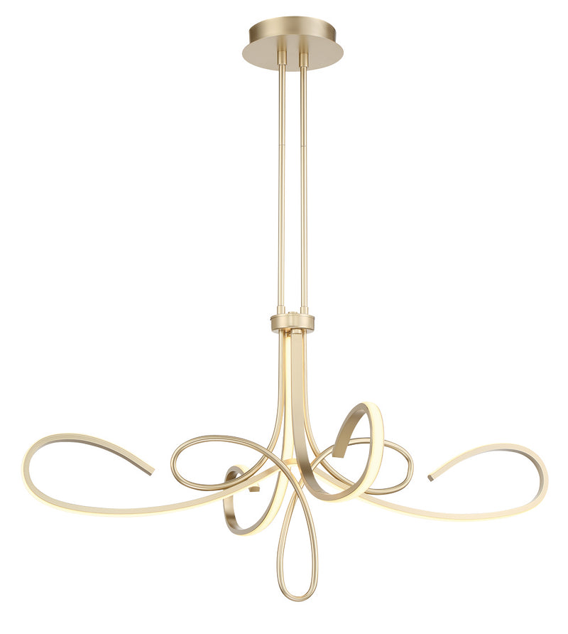 George Kovacs P5437-697-L LED Chandelier, Soft Gold