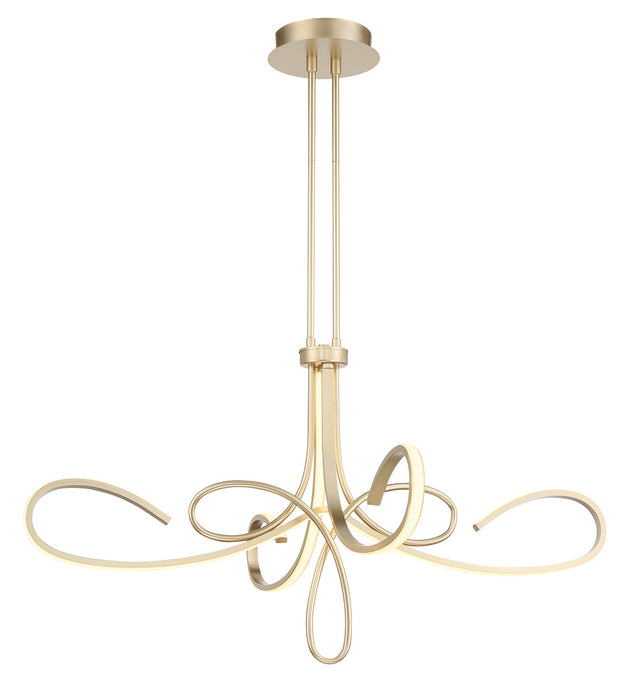 George Kovacs P5437-697-L LED Chandelier, Soft Gold