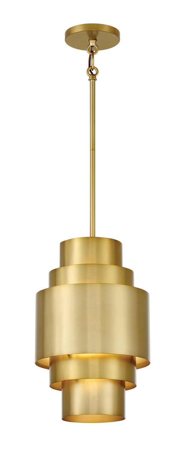 Minka-Lavery 2531-695 One Light Mini Pendant, Soft Brass