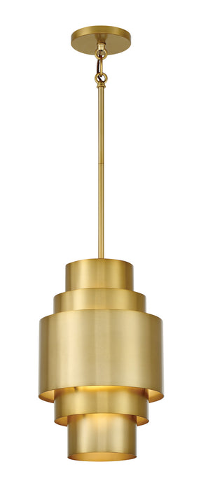 Minka-Lavery 2531-695 One Light Mini Pendant, Soft Brass