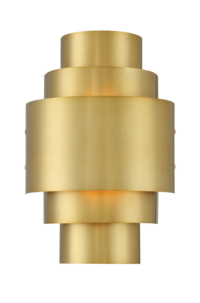 Minka-Lavery 2532-695 Two Light Wall Sconce, Soft Brass