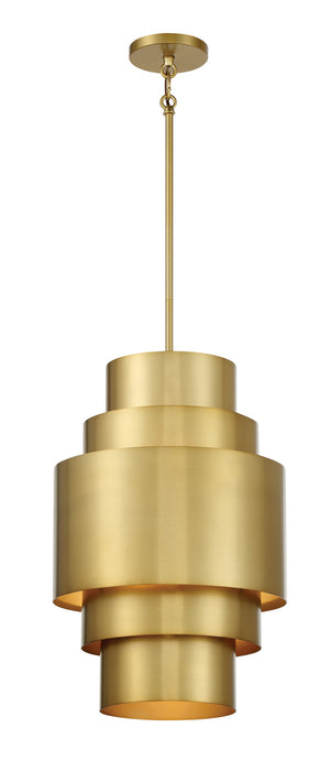 Minka-Lavery 2533-695 Three Light Pendant, Soft Brass