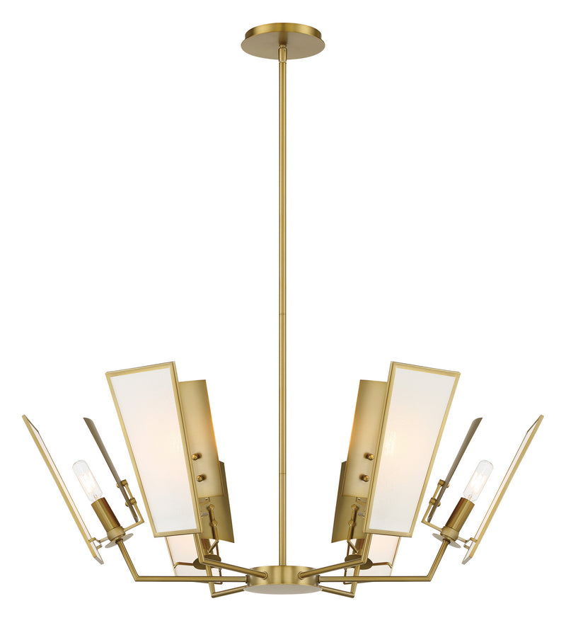 Minka-Lavery 2676-695 Six Light Chandelier, Soft Brass