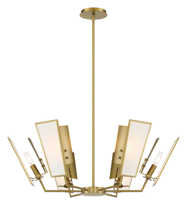 Minka-Lavery 2676-695 Six Light Chandelier, Soft Brass