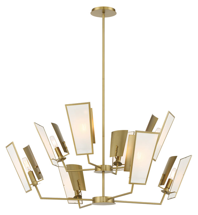 Minka-Lavery 2678-695 Eight Light Chandelier, Soft Brass