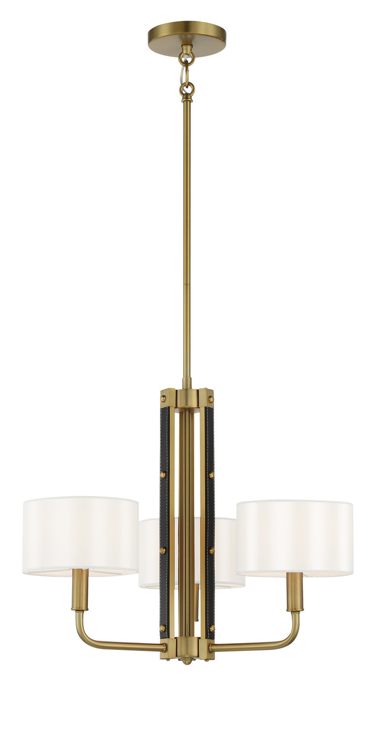 Minka-Lavery 2783-695 Three Light Chandelier, Soft Brass