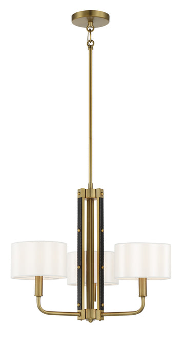 Minka-Lavery 2783-695 Three Light Chandelier, Soft Brass