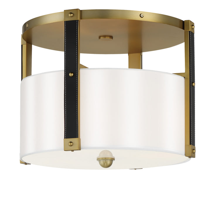 Minka-Lavery 2784-695 Four Light Semi Flush Mount, Soft Brass