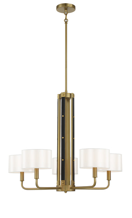 Minka-Lavery 2785-695 Five Light Chandelier, Soft Brass