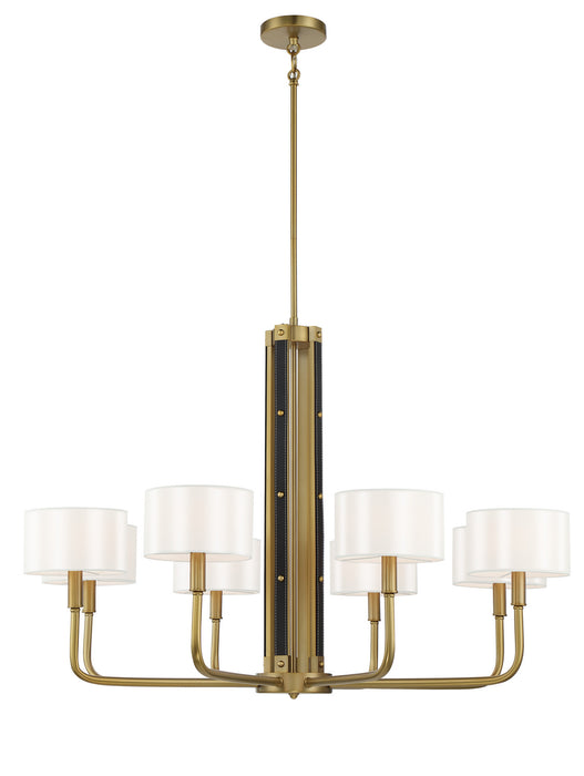 Minka-Lavery 2788-695 Eight Light Chandelier, Soft Brass