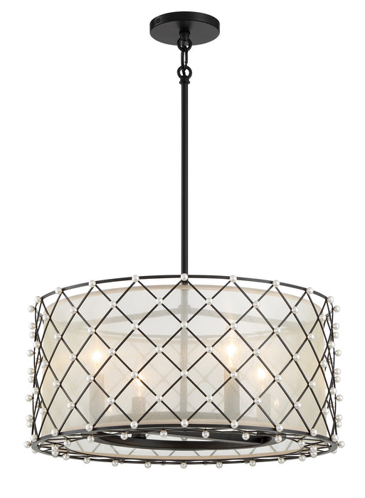 Minka-Lavery 2864-66A Four Light Convertible Pendant, Coal