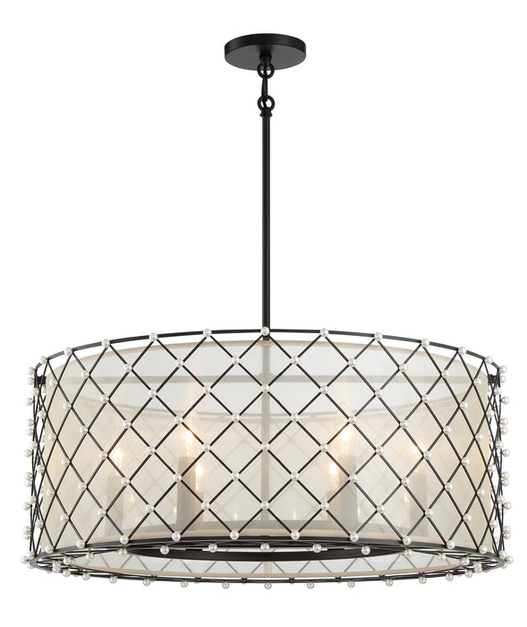 Minka-Lavery 2866-66A Six Light Pendant, Coal