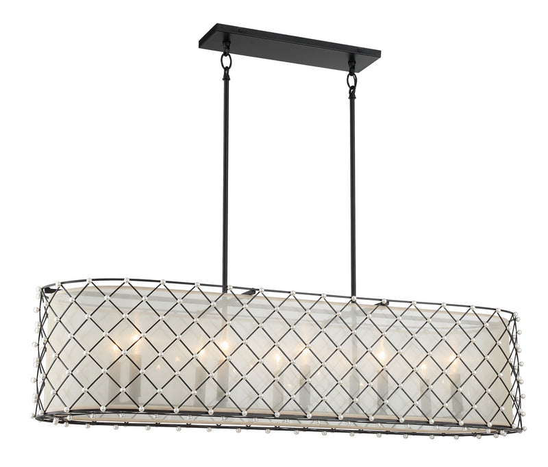 Minka-Lavery 2869-66A Ten Light Island Pendant, Coal