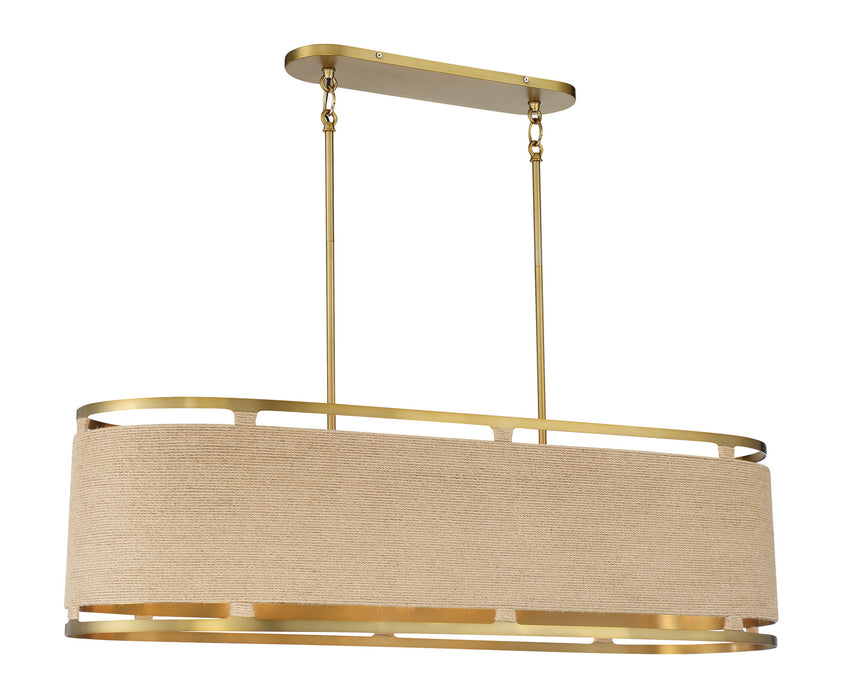 Minka-Lavery 3860-695 Eight Light Island Pendant, Soft Brass