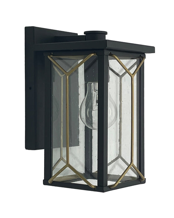 Minka-Lavery 72801-727 One Light Outdoor Wall Mount, Sand Coal And Mystic Gold