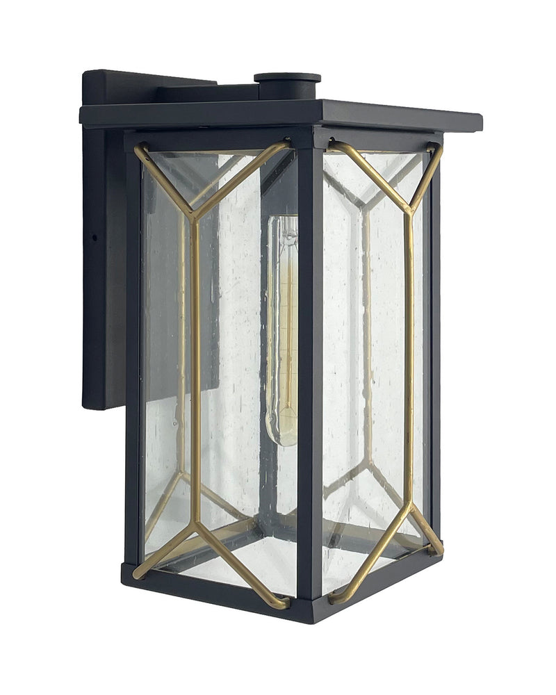 Minka-Lavery 72803-727 One Light Outdoor Wall Mount, Sand Coal And Mystic Gold