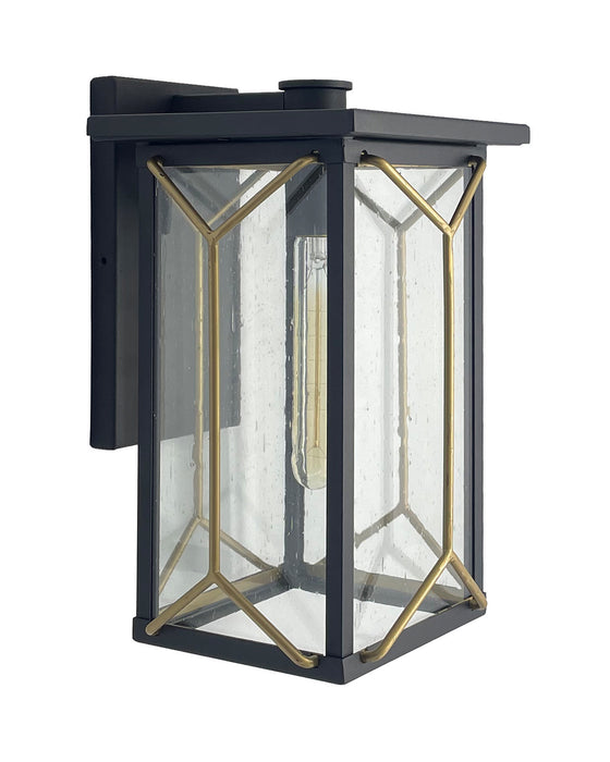 Minka-Lavery 72803-727 One Light Outdoor Wall Mount, Sand Coal And Mystic Gold