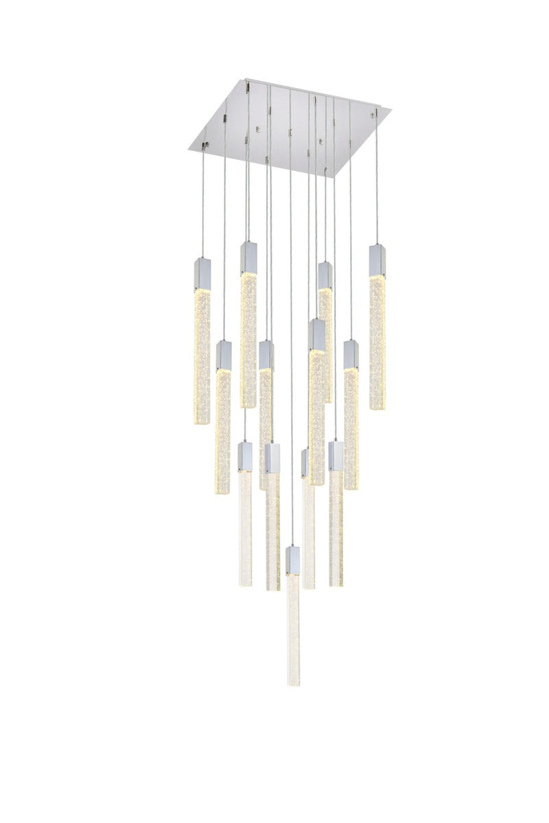 Elegant Lighting 2066G26C 13 Light Pendant, Chrome