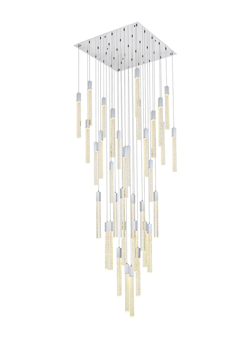 Elegant Lighting 2066G42C 36 Light Pendant, Chrome