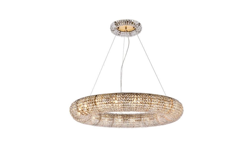 Elegant Lighting 2114G41G/RC 18 Light Chandelier, Gold