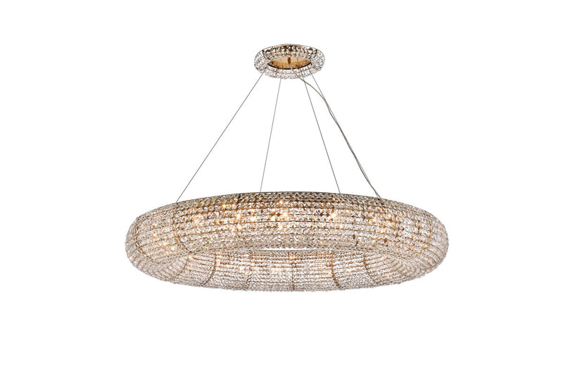 Elegant Lighting 2114G52G/RC 20 Light Chandelier, Brass