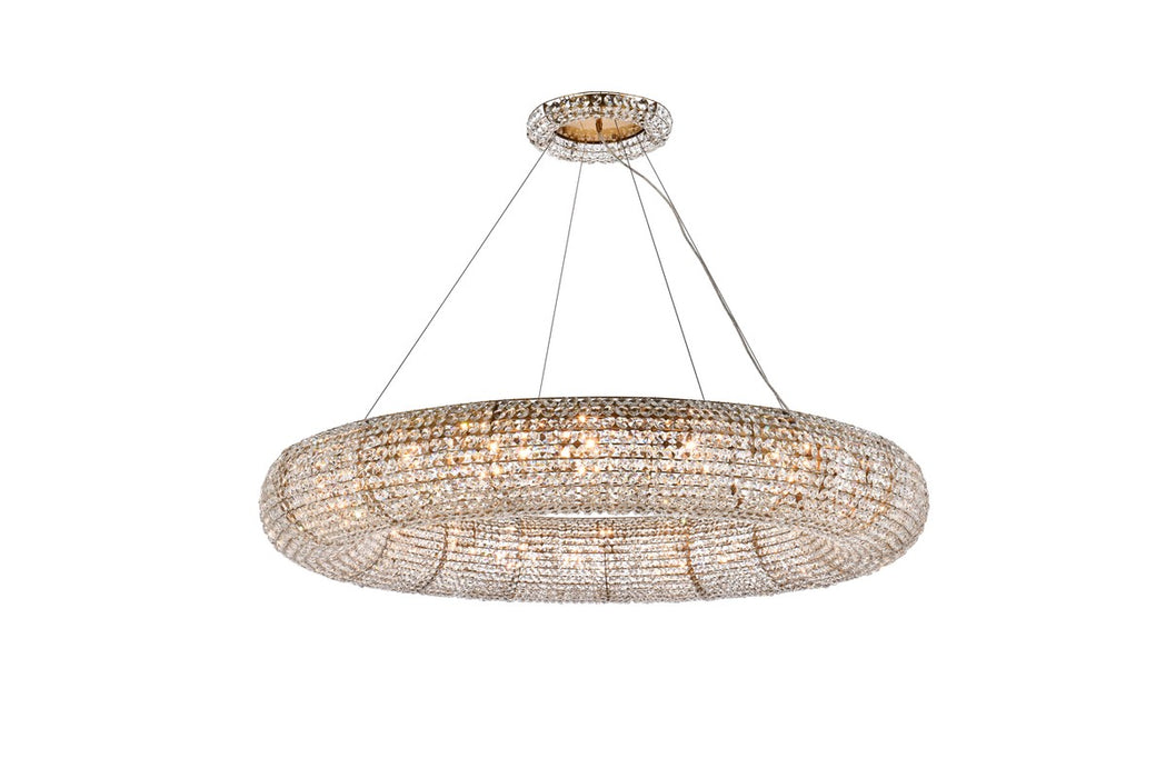 Elegant Lighting 2114G52G/RC 20 Light Chandelier, Brass