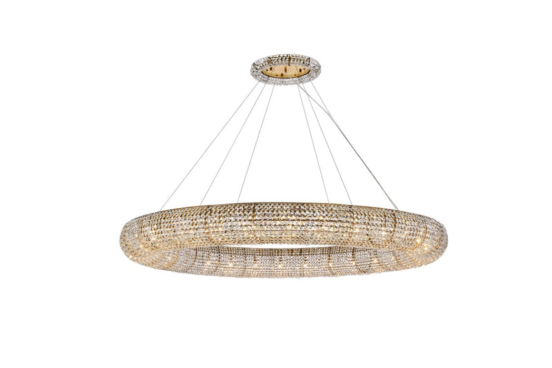 Elegant Lighting 2114G71G/RC 30 Light Chandelier, Gold