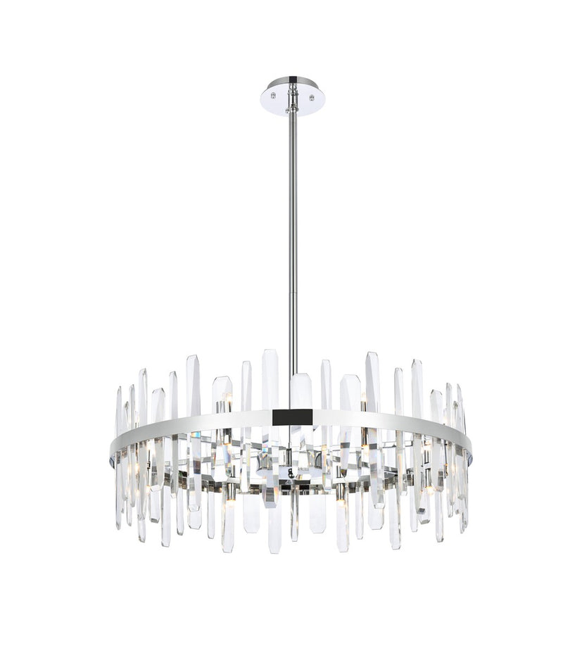 Elegant Lighting 2200D32C 16 Light Chandelier, Chrome