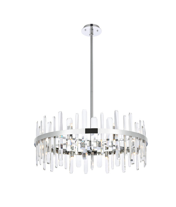 Elegant Lighting 2200D32C 16 Light Chandelier, Chrome