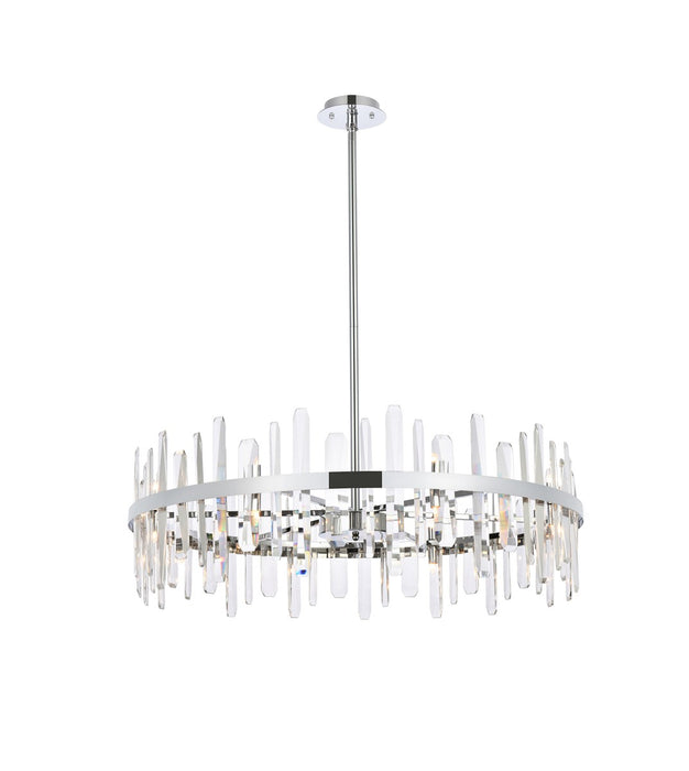 Elegant Lighting 2200D36C 16 Light Chandelier, Chrome