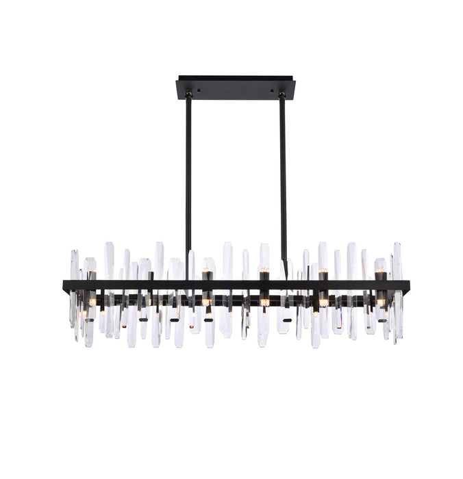 Elegant Lighting 2200G42BK 24 Light Chandelier, Black
