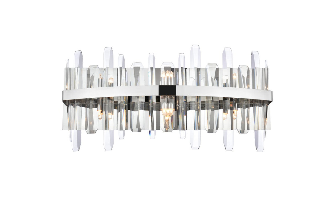 Elegant Lighting 2200W24C Six Light Bath Sconce, Chrome