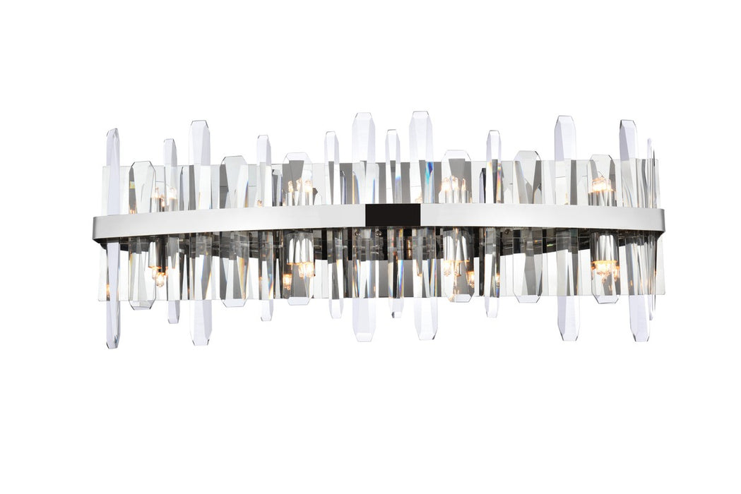 Elegant Lighting 2200W30C Eight Light Bath Sconce, Chrome
