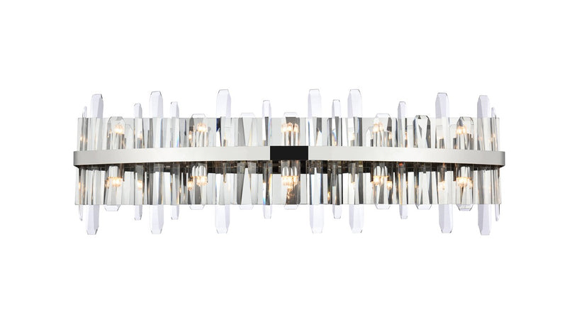 Elegant Lighting 2200W36C Ten Light Bath Sconce, Chrome