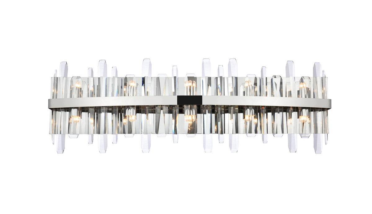 Elegant Lighting 2200W36C Ten Light Bath Sconce, Chrome