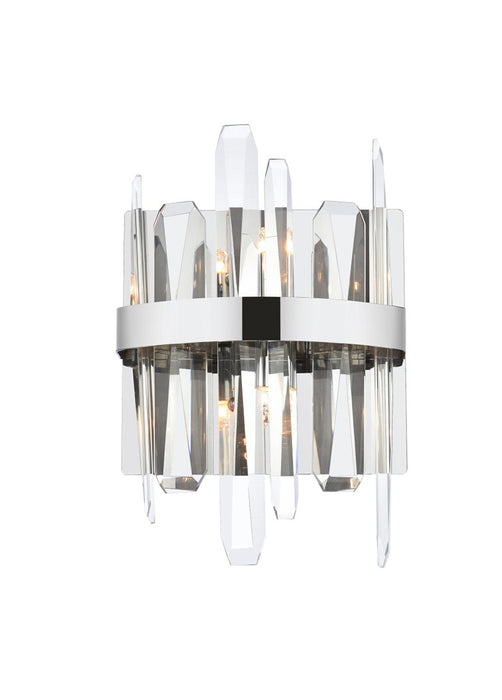 Elegant Lighting 2200W8C Two Light Bath Sconce, Chrome