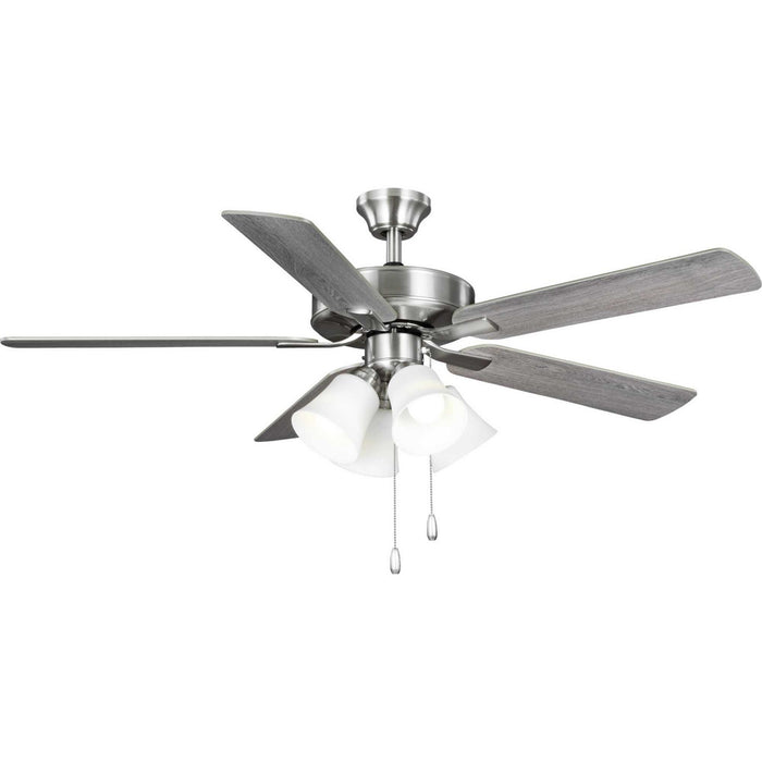 Progress Lighting P250077-009-WB 52" Ceiling Fan, Brushed Nickel