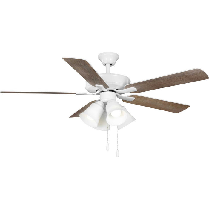 Progress Lighting P250077-030-WB 52" Ceiling Fan, White
