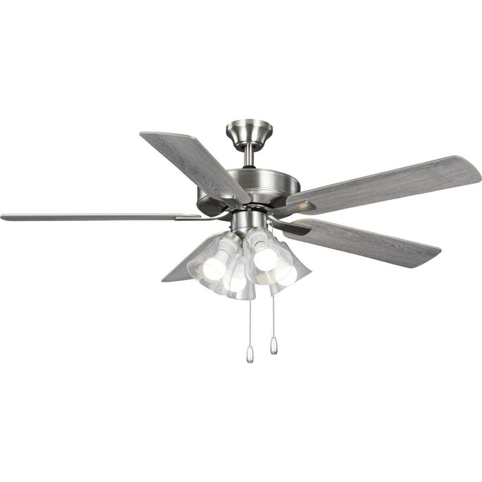 Progress Lighting P250085-009-WB 52" Ceiling Fan, Brushed Nickel