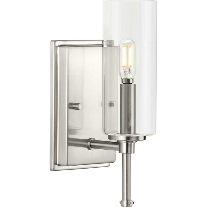 Progress Lighting P300356-009 One Light Bath Vanity, Brushed Nickel