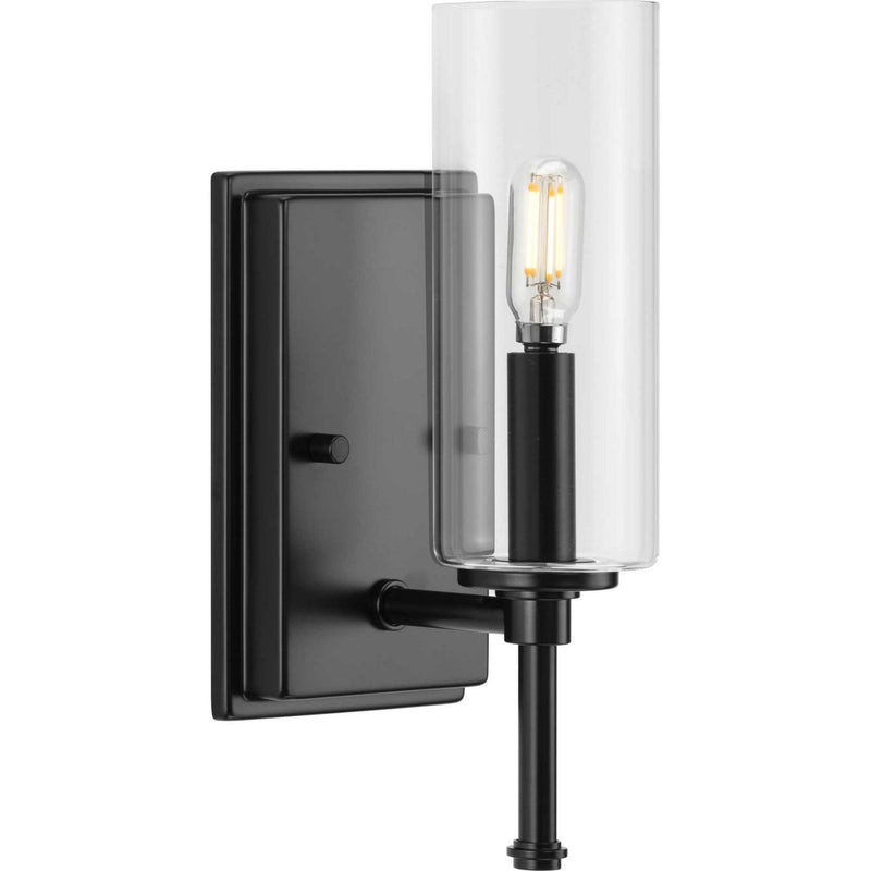 Progress Lighting P300356-31M One Light Bath Vanity, Matte Black